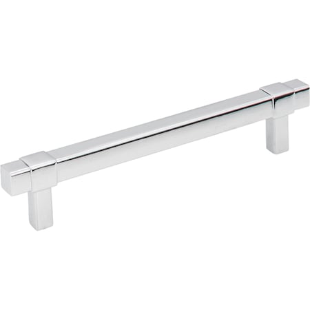 Jeffrey Alexander 128 mm Center-to-Center Polished Chrome Square Zane Cabinet Pull 293-128PC